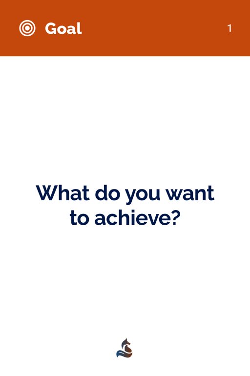 1 What do you want to achieve?