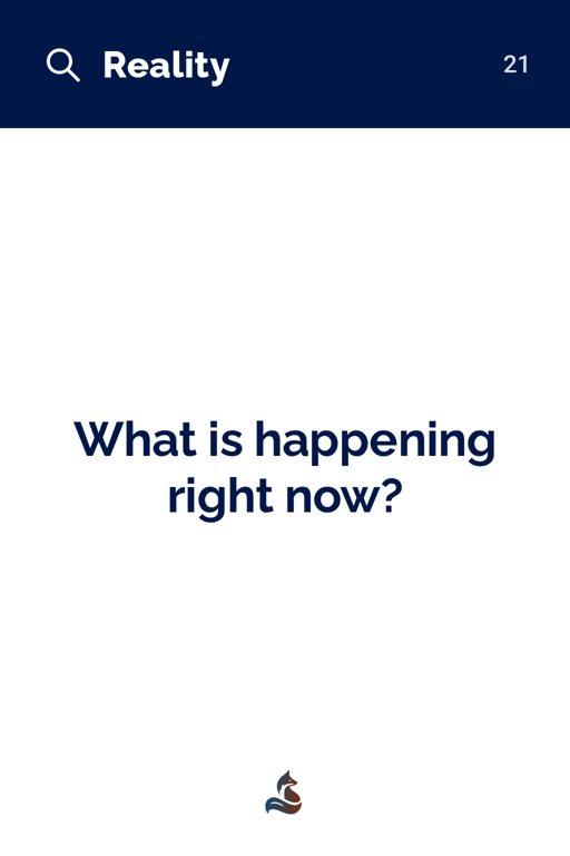 21 What is happening right now?