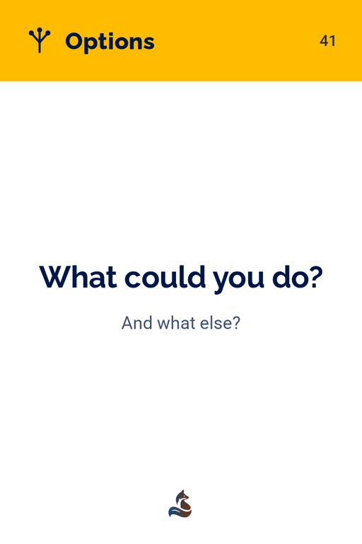 41 What could you do?