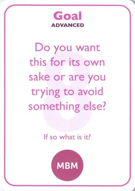 <b style="color:#c2185b">8</b> Do you want this for its own sake or are you trying to avoid something else?<br><i>If so what is it?</i>