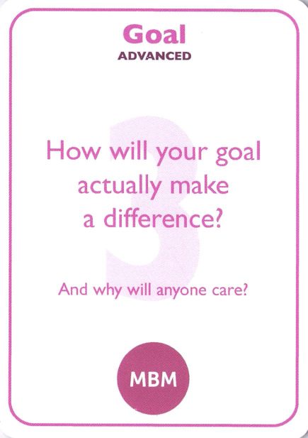 <b style="color:#c2185b">3</b> How will your goal actually make a difference?<br><i>And why will anyone care?</i>