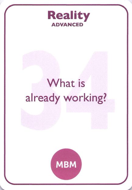 <b style="color:#7b2d5b">34</b> What is already working?