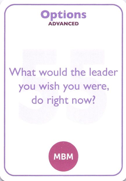 <b style="color:#8e6bbf">55</b> What would the leader you wish you were, do right now?