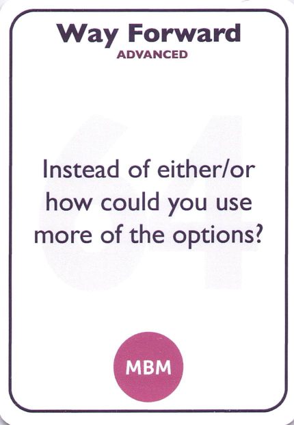 <b style="color:#3b2a4a">64</b> Instead of either/or how could you use more of the options?